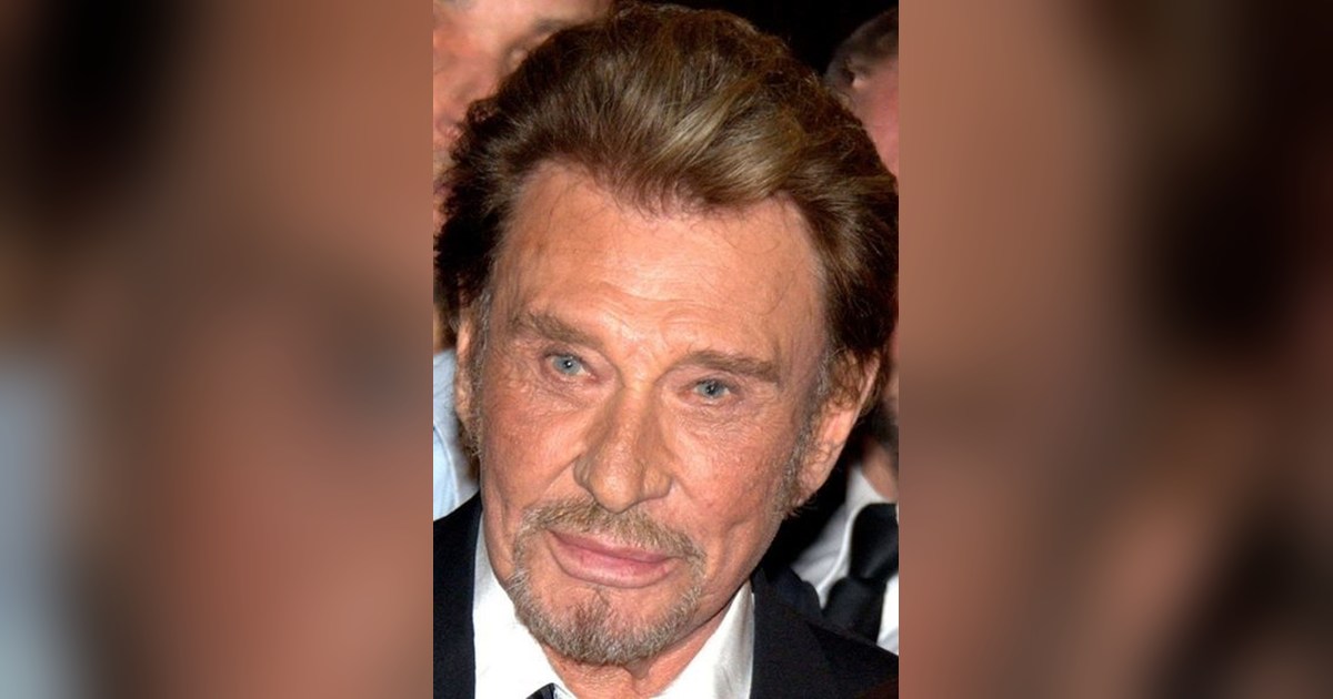 Johnny Hallyday — photographie authentique