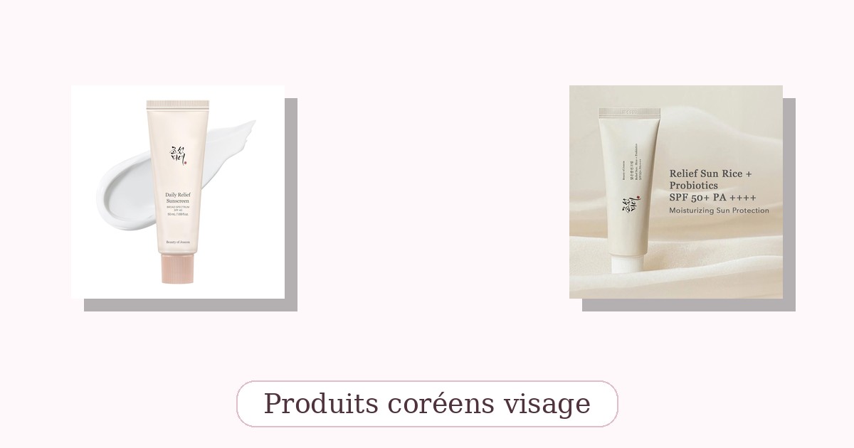 Produits coréens visage