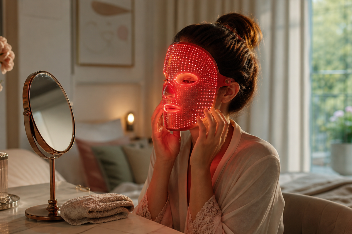 Masque LED visage : l’avis prudent des dermatologues