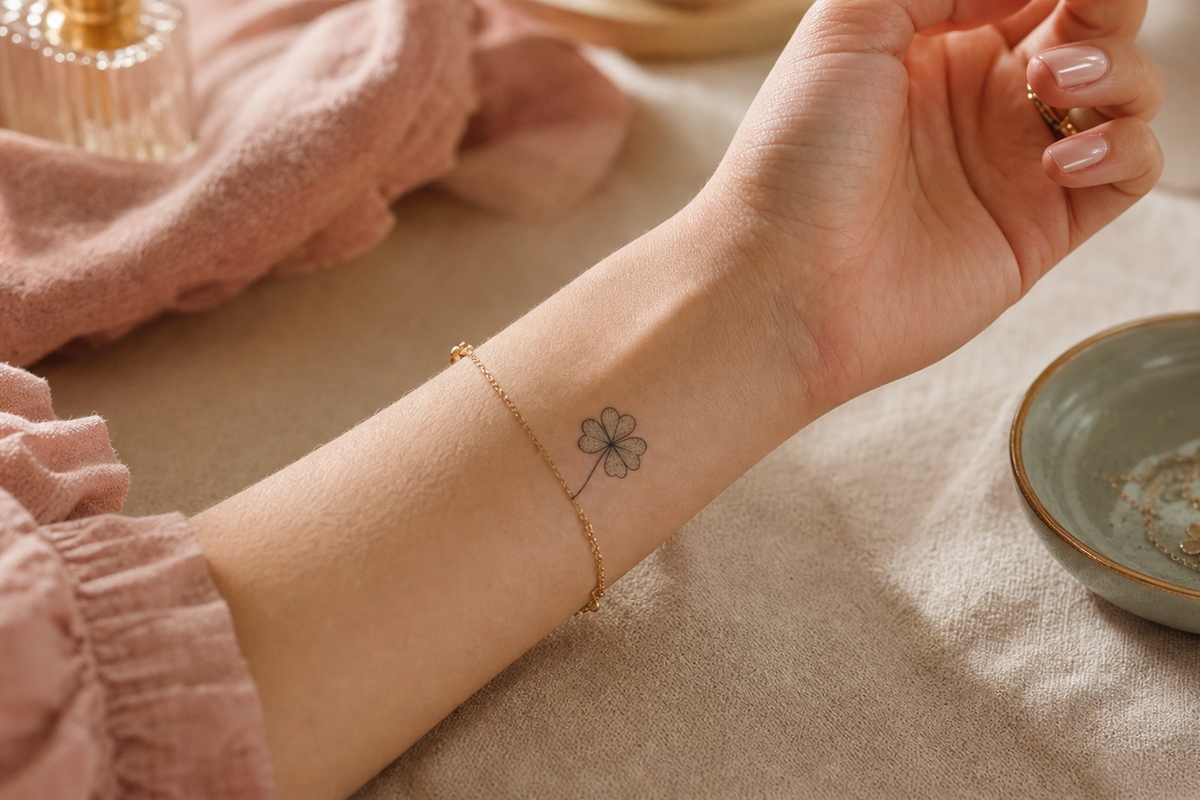 Tatouage trèfle minimaliste : 12 idées délicates et symboliques